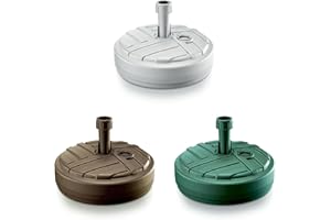 Agritrade AK BASE for HEAVY Parasol UMBRELLA Stand CIRCLE Style Plastic /// Garden Furniture Patio Garden Yard Balcony Outdoor Parasol Holder Sun Shade - Sand or Water Fillable (Green)