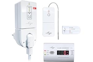 PROTECTOR AS-7020, Funk Abluftsteuerung mit DIBT Zulassung - Der sichere Funk Fensterkontaktschalter - erweiterbar mit Funk-Ofen und/oder Rollladen-Sender + CO Melder