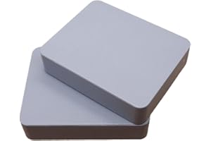 SKIR'CO (2 pcs) Plastic Flat Shims 15 mm, Frame Spacers 53 x 66 mm, Solid Leveling Spacers, Door and Window Frame Packers