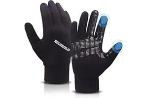 HoloHolo Guantes de Invierno,Guantes Ciclismo para Hombres Mujeres,Guantes MTB Impermeables,Conducir Antideslizante,Guantes Correr Pantalla táctil