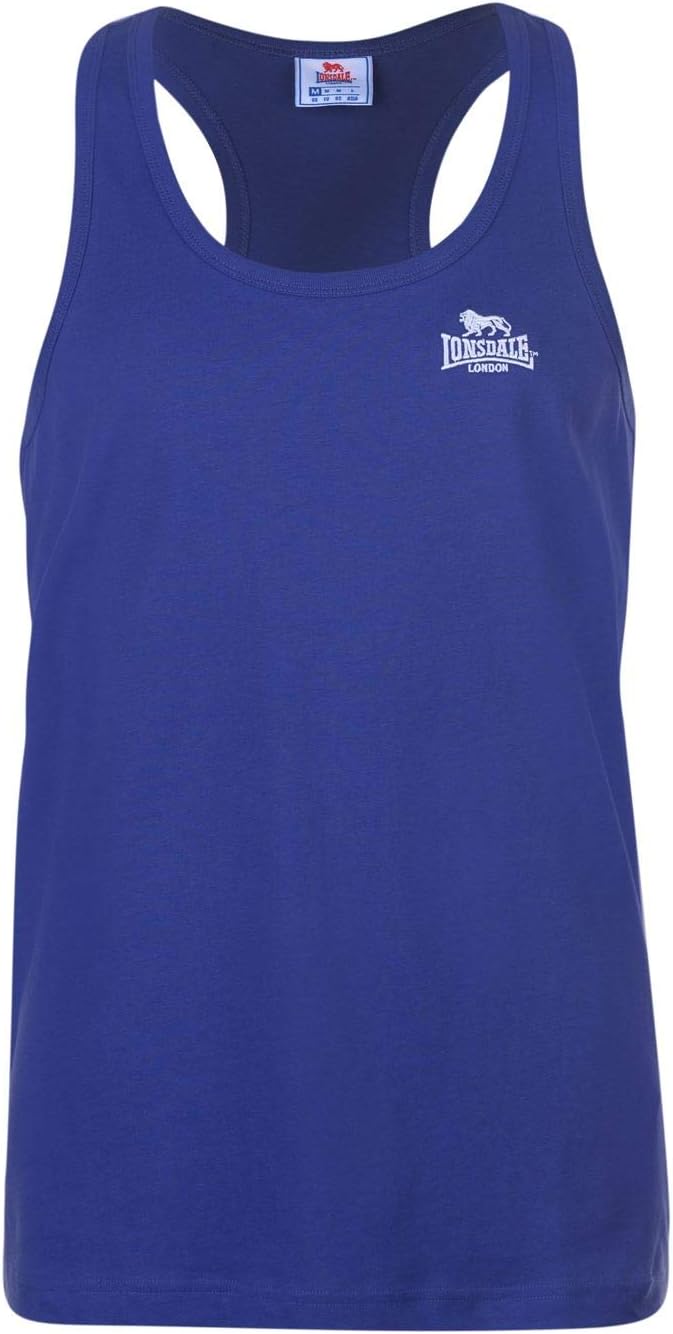Lonsdale Mens Muscle Vest Tank Top Sleeveless Round Neck