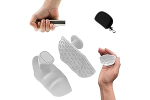 WACURRENTHYD Rubber Gym Grips Fingerless Workout Grips - Ergonomic Rubber Hand Protector Gloves for Weight Lifting, Pull-Ups, Gym Training and Exercise, for Men and Women