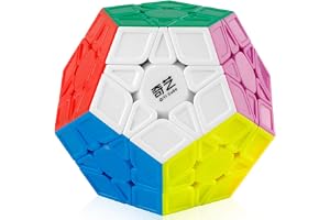 Coogam Qiyi Megaminx Cube Sculpted Stickerless Pentagonal Dodecahedron Speed Cube Puzzle Toy (Qiheng S Version)