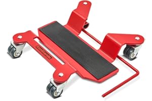 Chariot de déplacement Moto ConStands pour béquille Central Rouge pour BMW K 100, K 100 LT/RS/RT, K 1100 LT/RS, K 1200 GT/LT/RS/S, K 1200 R/Sport, K 1300 GT/R/S, K 1600 GT/GTL