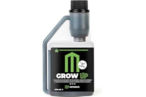 UP NUTRIENTS Bio Fertilizante GROW UP Crecimiento de Plantas y Cultivos 250 ml - Abono Estimulador 100% Orgánico - Más Vitalidad y Salud en Cultivos - Más Calidad Cosechas - Plantas Más Vigorosas