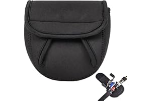 GNHG Estuche protector para carrete de pesca serie 1000-2000 – Cubierta de spinning y baitcasting de nylon y neopreno, funda elástica para protección y transporte de carretes de pesca