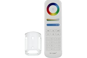 LIGHTEU®, Miboxer Milight 8-strefowy pilot zdalnego sterowania RGBCCT, 2,4 GHz, kompatybilny z lampami i kontrolerami serii Miboxer RGBCCT, fut089