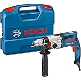 Bosch Professional GSB 24-2 - Taladro percutor (1100 W, 2 velocidades, 3000 rpm, Ø max perforación hormigón 22 mm, en maletín
