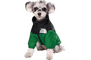 WEVGOUO Manteaux d'hiver Doudoune Blouson Pull-Overs Veste Vetement Polaire Petits Chiens Chiot Chat Chaton Pelucheux Chihuahua Yorkshire (2, 4XL:Tour de Poitrine:80cm)
