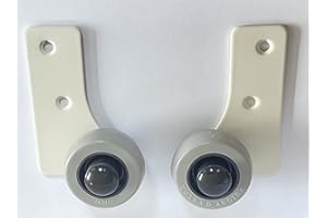 PRIORY CASTOR British Manufactured - 2 Castor Wheels | 40mm Housekeeping Side Fixing Chair, Furniture Castors. for Moving Furniture by Tilting