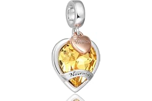 AMATOLOVE Happy Birthday Presents for Women Girls Birthstone Charms for Bracelets and Necklaces Mother's Day Christmas Jewelry Gifts for Women