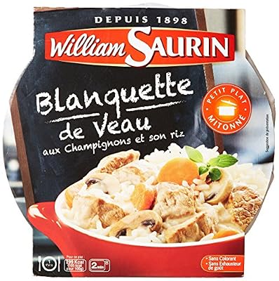 William Saurin Blanquette de Veaux aux Champignons & Son Riz 285 g