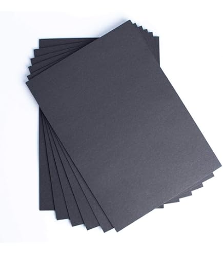 Riviera Linen Black - A4 Card - House Of Paper - View #11