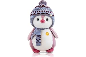 Wishstar Pluszowy Pingwin, Pluszowa Zabawka Pingwin 20 cm, Słodkie Pluszowe Zabawki dla Dzieci (Różowy)
