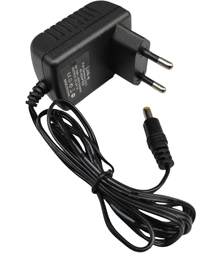TOP CHARGEUR Adattatore Alimentatore 9V Per Console Sega Megadrive II, Caricabatterie Con Spina Europea, Cavo 120 Cm, LED