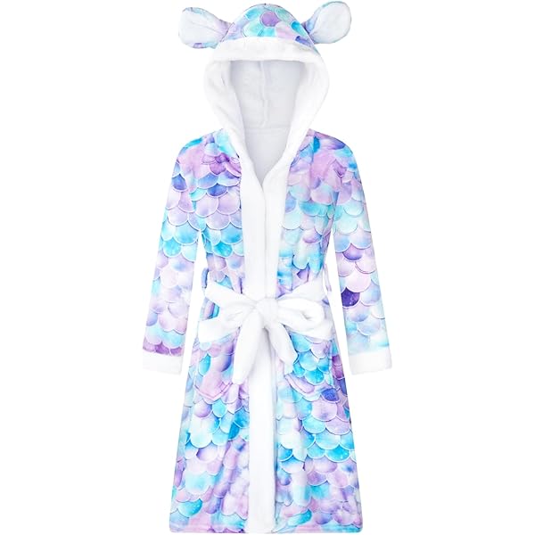 A2Z 4 Kids Girls' giraffe hooded bathrobe 3D animal coat, all-in-one