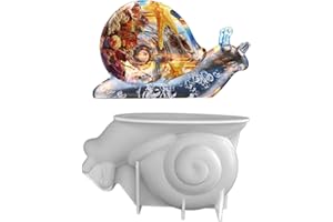 XEYYHAS Grand moule en silicone pour la fabrication de savon, plâtre, ornements, décoration d'intérieur, moule en silicone pour résine époxy, grand escargot