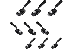 VNIDJGB 9 Pcs Universal Zipper Repairer,3 Sizes Zipper Repair Kit, Removable Universal Zip Puller Replacement,for Different Sizes of Clothes,Jeans,Backpacks,Wallets,Luggage,Suitcases (Black)