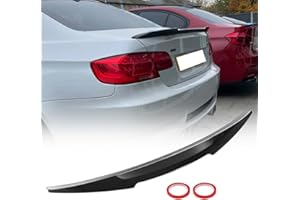 GEARCELL Aileron de coffre arrière compatible avec BMW Série 3 E92 M3 2005-2013 Highkick Wing Lip (noir brillant)