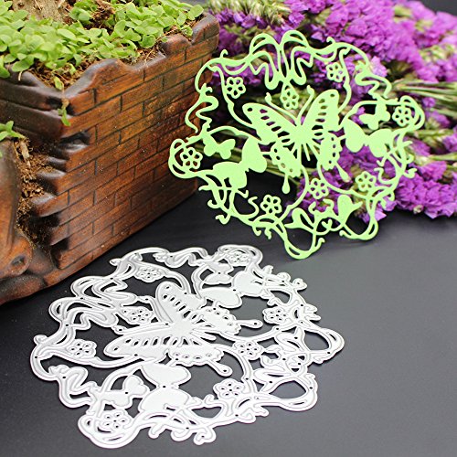 Amazingdeal365 Schmetterling und Traum Metall Form Schablonen Schneiden DIY Dekor Sammelalbum Karten Buchzeichen Lesezeichen als Geschenk für Freunde Geburtstag Kinder,Kindergarten Hobby Schule Handarbeit Unterricht usw. Ein tolles Geschenk! - 4