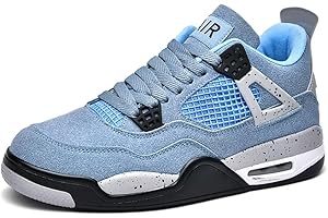 Mevoit Damen Herren Air 4 Retro Skateboardschuhe Schuhe Laufschuhe Turnschuhe mit Luftpolster Walkingschuhe Basketballschuhe Sportschuhe Sneaker