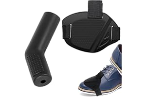 EODKSE Lot de 2 Couvre-Chaussures Moto, Protecteurs Chaussures Moto, pour Selecteur de Vitesse, en Caoutchouc Noir - Accessoires Homme/Femme Moto,