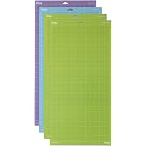 Cricut Machine Mats Variety Pack, 12" x 24" Reusable Cutting Mats for Crafts with Protective Film, with Cardstock, Iron-on, V