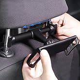 Coverzone Car Back of Arm Phone and Tablet Holder 360 Degree Rotatable Upright and Horizontal Positionable 4 inch and 11 inch