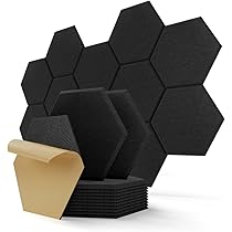 16x Schalldichte Wandpaneele – Keil-Design, Selbstklebend, 30,5 X 30,5 Cm, Hellgrau