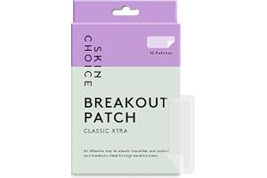 SKIN CHOICE Large Pimple Patches – Breakout Pimple Patch Classic Xtra – Osynliga Hydrocolloid Patches, Koreansk Hudvård, Vegansk Och Djurfri (10 pcs)