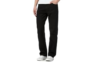 SHOPONLINE Style Spot Men's Straight Leg Heavy Duty Cotton Jeans Casual Classic Trouser Zip Fly Belt Loop Pant Plain Denim Wash