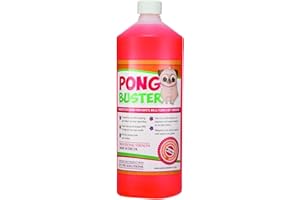 TOP DOG TURF Pong Buster Pet Odour Eliminator, Disinfectant and Deodoriser. 1 Litre Bottle Concentrate. Indoor Floor, Surface and Carpet Freshener and Cleaner. Dog and Cat Odour Remover for your Home.
