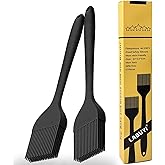 2Pcs 21cm Silicone Pastry Brush, High Heat Resistant Nonstick Silicone Brushes for Kitchen Baking, Barbecue BBQ, Cooking, Gri