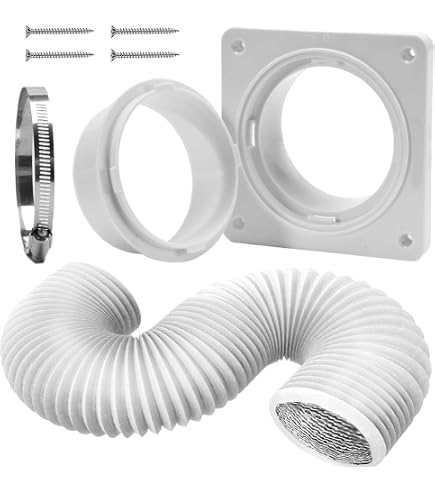 TopHomer Duct Connector Flange – 295mm (11.61") Galvanized Sheet Metal Round Ventilation Pipe Adapter With Screw Holes For Air Systems