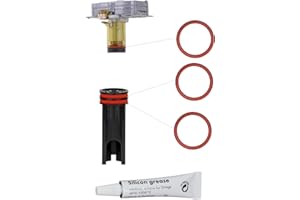 BremerLuft Lot de 3 joints toriques + 6 g de graisse en silicone diamant type 2 - Compatible avec Delonghi EABI EAM ECA ECAM ESAM EPAM ETAM AEG, Philips - Pour unité de percolation, groupe de