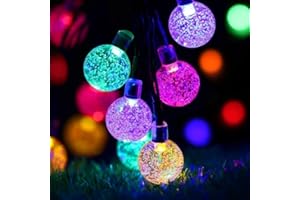 Oreunik Outdoor Solar Fairy Lights, 8 Modes, 30 LED Solar Fairy Lights, Outdoor, Weatherproof, 7 m Solar Fairy Lights, Outdoor, Fairy Lights for Balcony, Garden Decoration, Christmas Lighting Outdoor