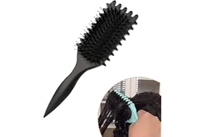 Landrain Boar Bristle Curl Define Styling Brush, Curl szczotka do stylizacji włosów Defining Less Pulling