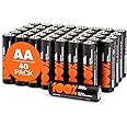 AA Batteries pack of 40 by PeakPower 10Year Shelf life & Ideal for everyday devices