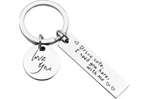 Exiiantag Drive Safe Keychain Gift Drive Safe Keyring for Boyfriend Father Mother Birthday Gift Keychain,Valentine's Day Gift Keychain with Gift Box