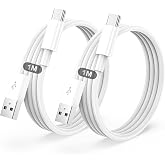 BSTOEM iPhone Charger Cable Fast Charging for Apple MFi Certified 1M+1M | USB-A to Lightning Cable for iPhone 14 13 12 11 Pro