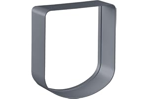 Ferplast Extension pour Porte pour Petits Chiens et Chats chatière basculante Swing 3 et 5 Extension, 16,3 x 5 x h 18,4 cm, Profondeur 5 cm, Gris