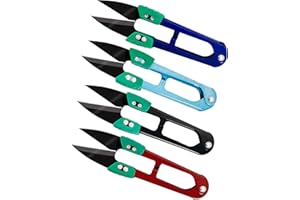 SHUNCHG 4 Stück Fadenschere scharf Bonsai Schere Pflanzenschere Kleine Gartenschere,Trimmschere Hanf Nähschere Stickschere Nähschere zum Sticken, Nähen, Stricken und für Basteln, Pflanzen