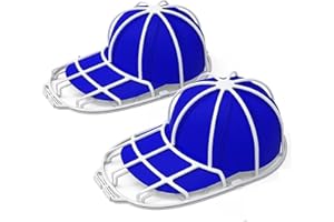 Ailovone Cap Washer Washing Machine Pack of 2 Hat Washer for Baseball Caps, Stable Anti-Deform Cap, Washing Machine, Shape Baseball Cap, Frame, Washing Mine, Baseball Cap Racks (White, 2 Pieces)