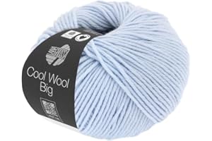 LANA GROSSA Cool Wool Big | Extrafeine Merinowolle waschmaschinenfest und filzfrei | Handstrickgarn aus 100% Schurwolle (Merino) | 50g Wolle zum Stricken & Häkeln | 120m Garn FB 604