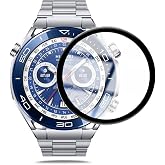 Microcase Huawei Watch Ultimate Tam Kaplayan Kavisli Ekran Koruyucu 3D Pet Film - Siyah AL3385