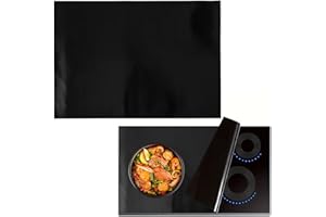 PAWSAUTOMOTIVELY Große Induktionskochfeld Schutzmatte 54 × 90 cm, Induction Mat, Silicone Induction Protection Mat,Flammhemmend und Hochtemperaturbeständig,Heat Resistant Heat Insulated Pad for Induction Cookers