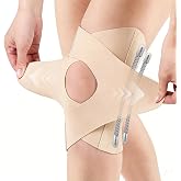 Goldeer Meniscus and Light Ligament Sports Knee Pads (Beige, L) | Patellar Knee Brace with Spring Side Stabilizers, for Arthr