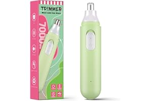 BRIGIN Ear and Nose Hair Trimmer for Men,2022Professional Painless Battery-Operated Nose Hair Trimmer Men, Nose Ear & Facial Hair Trimmer for Men Women， Easy to Clean (Rechargeable Model-Green)