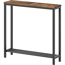 YATINEY Konsolentische 2er Set - Schmaler Flurtisch Mit Ladestation