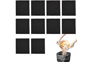 ZORVYN 10 Pezzi Filtri a Carbone Attivo, Ideali per Contenitori Compost, Elimina Efficacemente gli Odori e Migliora la Qualità dell'Aria, Filtro Quadrato per Compostiera